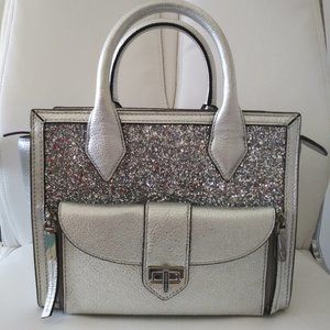 Henri Bendel Rivington Mini Tote Metallic Glitter